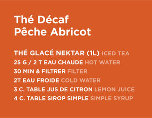 Thé - Décaf Pêche Abricot