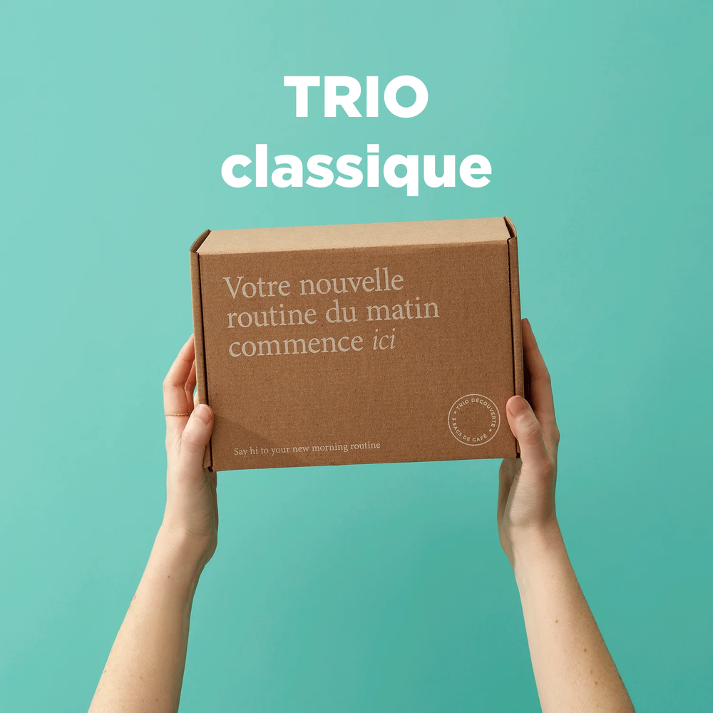 Trio classique - ensemble de 3 cafés