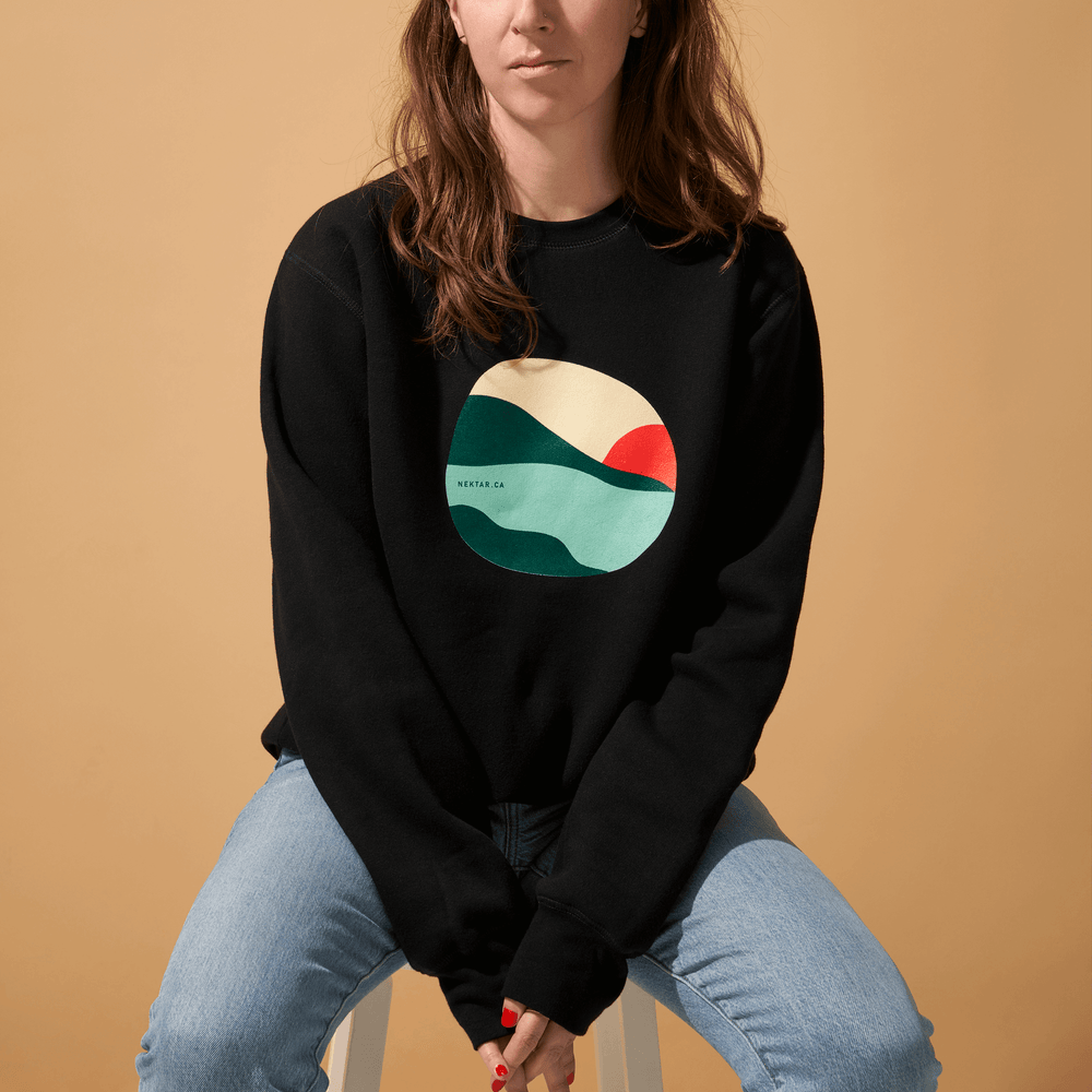Crewneck Nektar landscape black