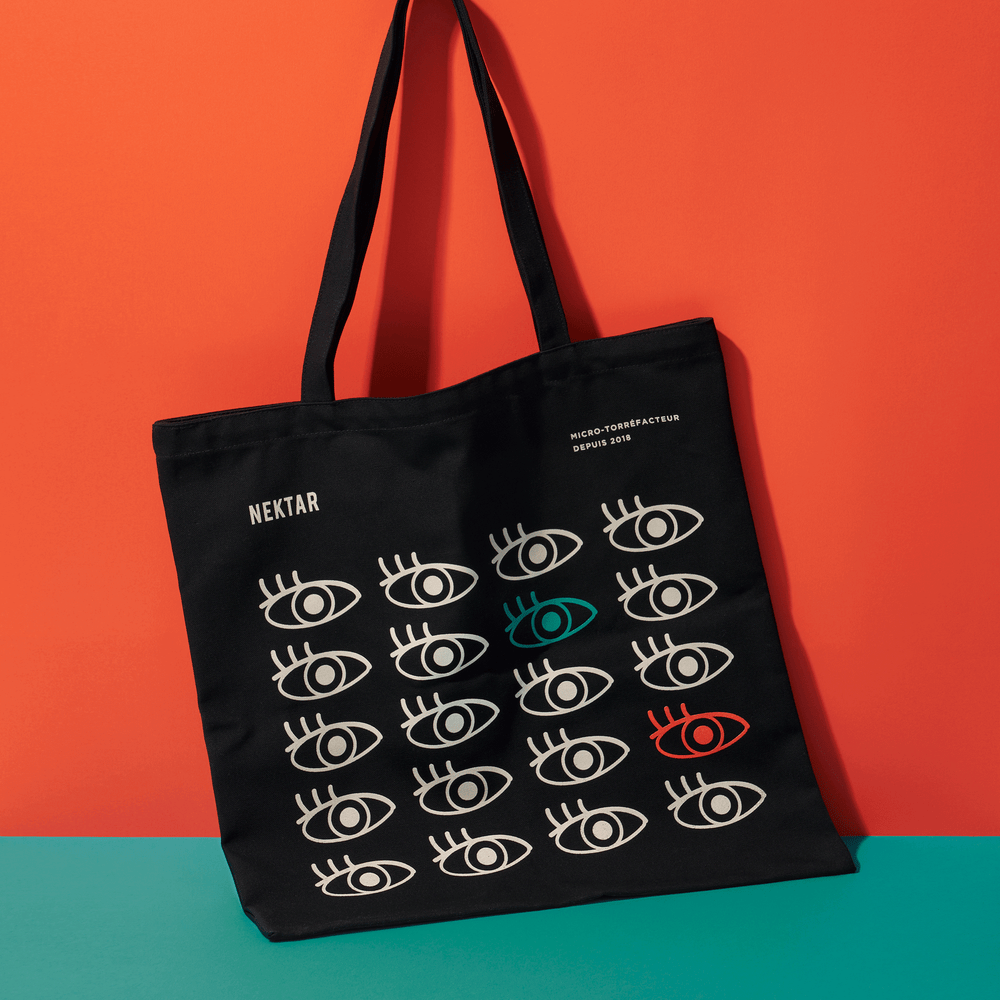 Reusable tote bag made in Qu bec City Nektar Coffee Roasters